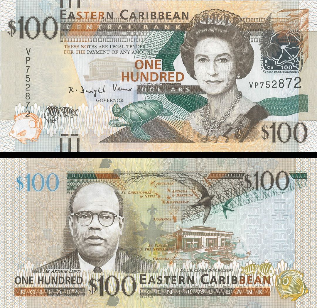East Caribbean States - 100 Dollars - P-55 - 2012 dated Foreign Paper Money