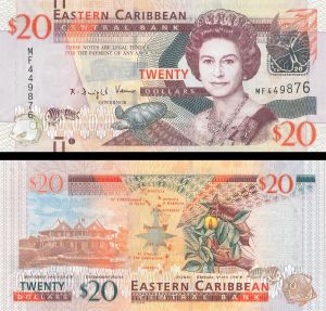 East Caribbean States - 20 Dollars - P-49 - 2012 dated Foreign Paper Money