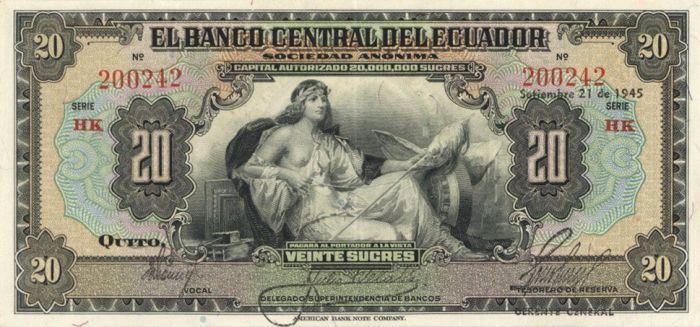 Ecuador - P-93e - Foreign Paper Money