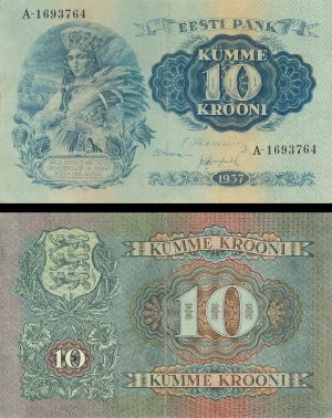 Estonia - 10 Krooni - P-63a - dated 1928- Foreign Paper Money