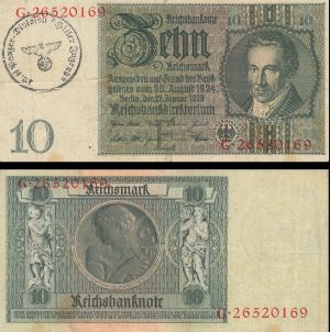 Germany - 10 Reichsmark - P-180a - 1929 dated Foreign Paper Money