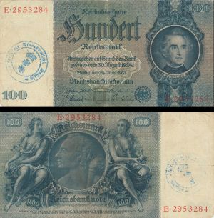 Germany - 100 Reichsmark - P-183a - dated June 24, 1935 Foreign Paper Money