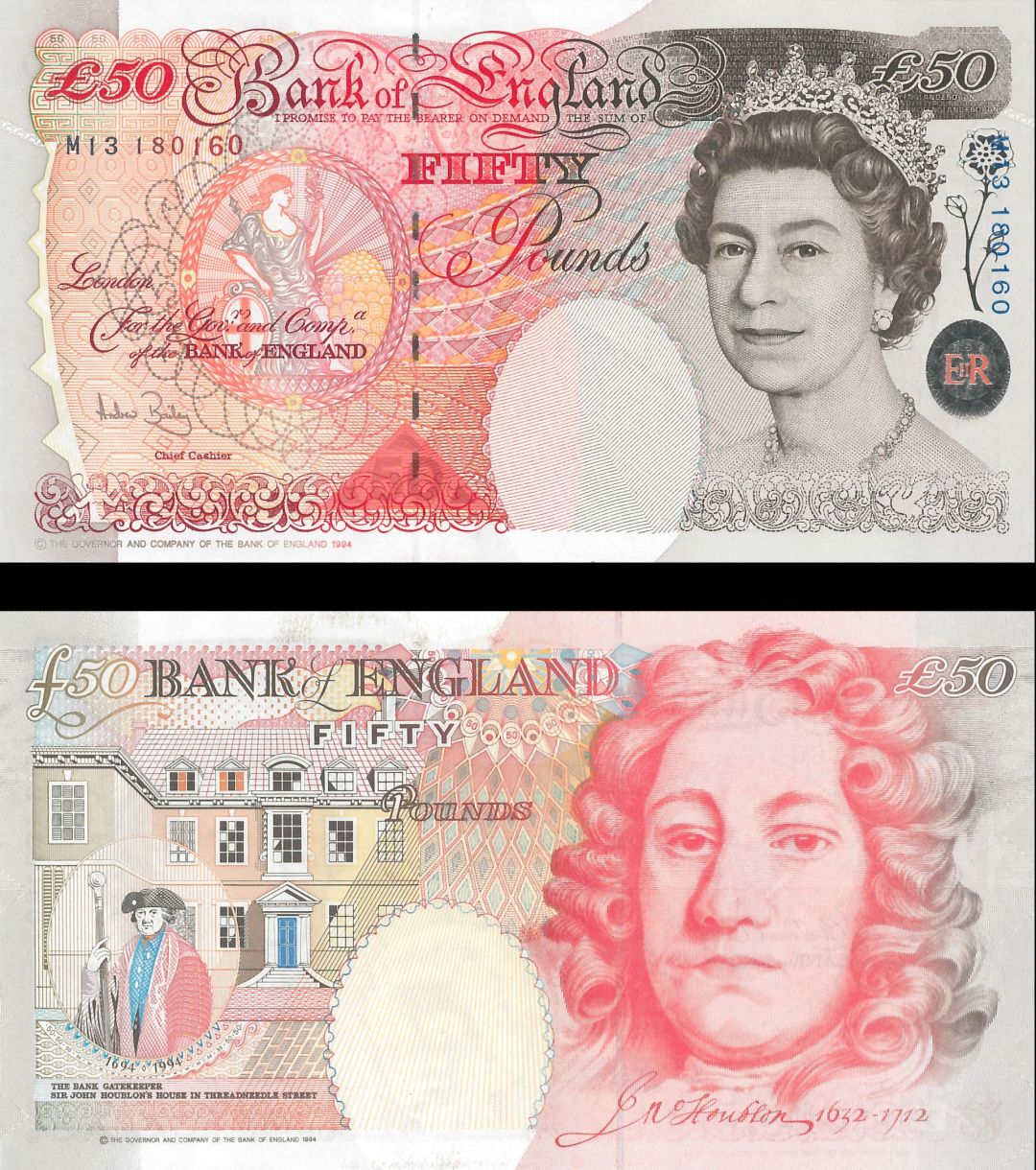 Great Britain - 50 Pounds - P-388c - 1994 (2006) dated Foreign Paper Money