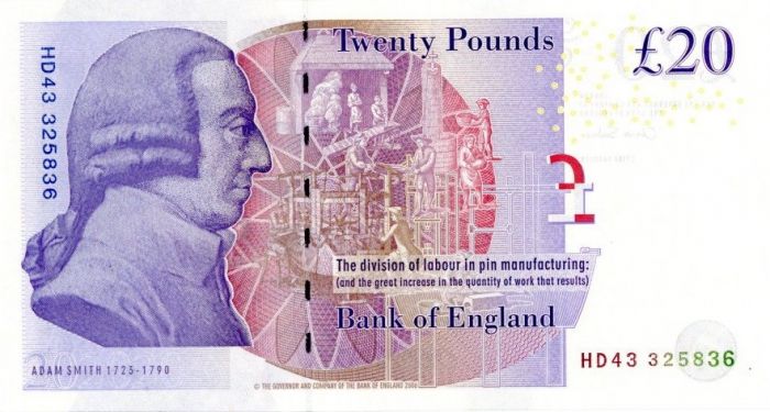 Great Britain - 20 Pounds - P-392b - 2012 dated Foreign Paper Money