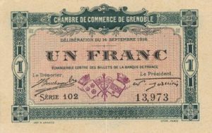 Grenoble - Pirot-6 - 1 Franc - Foreign Paper Money