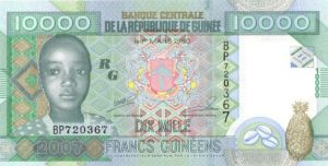 Guinea - 10,000 Francs - P-46 - 2010 dated Foreign Paper Money