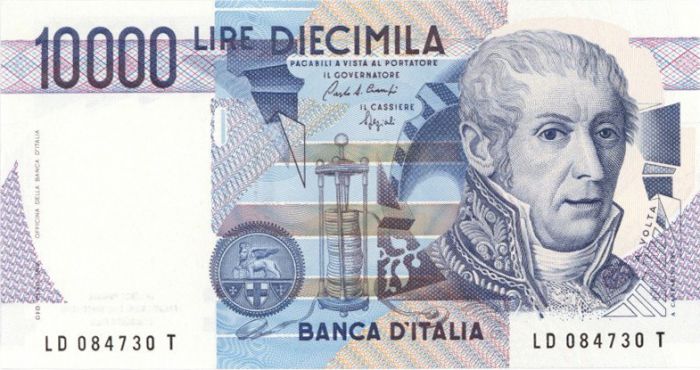 Italy - 10,000 Lire - P-112b - 1984 dated Foreign Paper Money