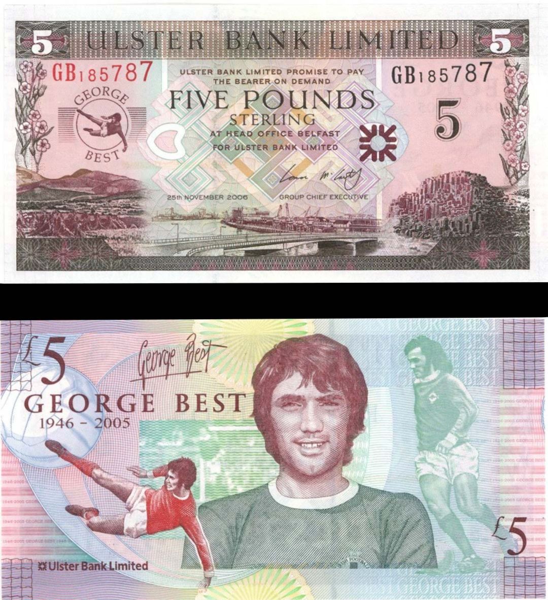 Northern Ireland - 5 Pounds - P-339 - 2006 dated Foreign Paper Money