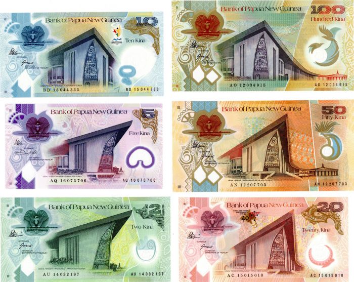 Papua New Guinea - P-Set - Foreign Paper Money