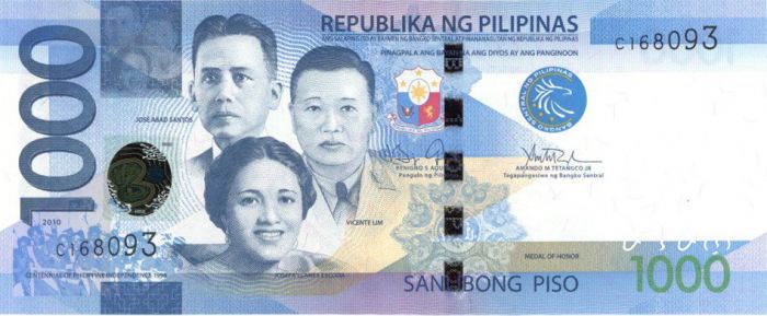 Philippines - P-211a - 1,000 Philippine Piso - Foreign Paper Money