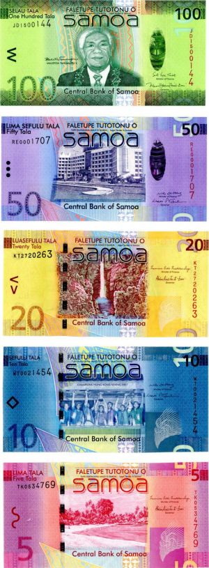 Samoa - P-Set - 5, 10, 20, 50 and 100 Samoa Talas - Foreign Paper Money