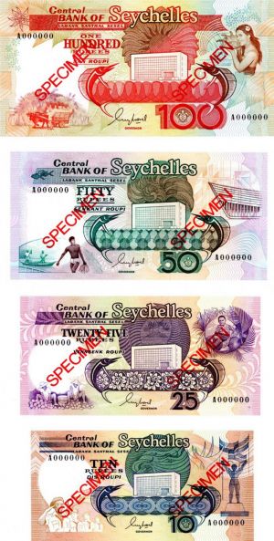 Seychelles - P-32s-35s - Foreign Paper Money