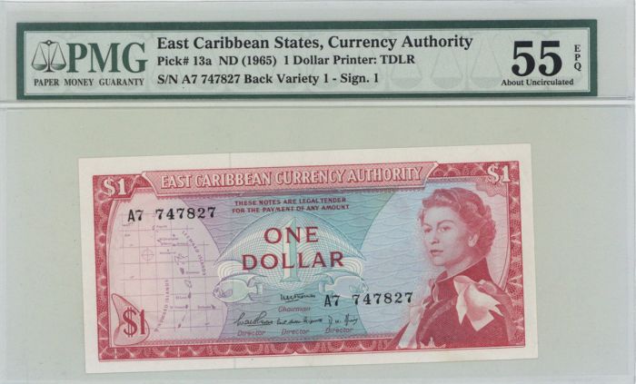 East Caribbean States - P-13a PMG Grade 55 - Foreign Paper Money