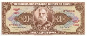 Brazil - P-178 - 20 Cruzeiros - Foreign Paper Money