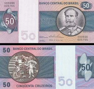 Brazil - 50 Cruzeiros - P-194b - 1974 dated Foreign Paper Money