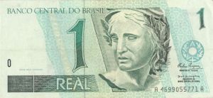 Brazil - 1 Brazilian Real - P-243c - 1994-1997 dated Foreign Paper Money