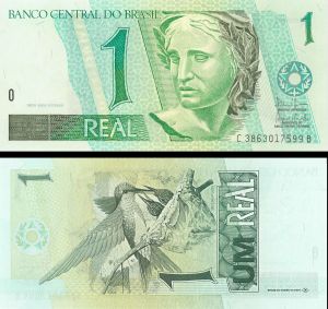 Brazil - 1 Real - P-243A - 1997 dated Foreign Paper Money