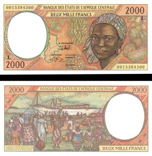 Central African States - 2,000 Francs - P-403Lg - 2,000 Francs - Foreign Paper Money