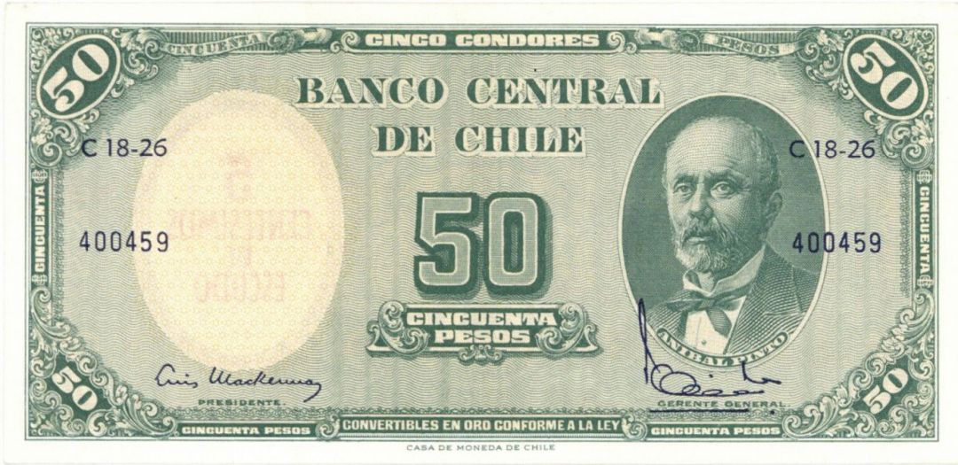 Chile - P-126a - Foreign Paper Money
