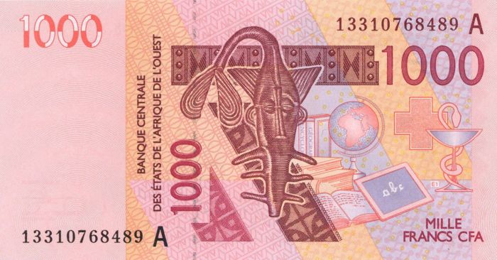 Cote D'Ivoire - P-115A - 1000 CFA Francs - Foreign Paper Money