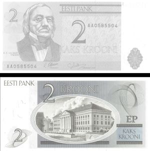 Estonia - 2 Krooni - P-70a - 1992 dated Foreign Paper Money