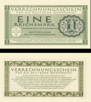Germany - 1 Reichsmark - P-SM38 - 1944 dated Foreign Paper Money