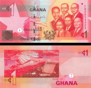 Ghana - 1 Ghanaian Cedi - P-37d - 2013 dated Foreign Paper Money