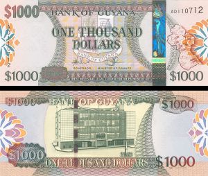 Guyana - 1000 Dollars - P-38 - 2006 dated Foreign Paper Money
