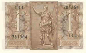 Italy 1 Lire Banknote - P-26 - Foreign Paper Money