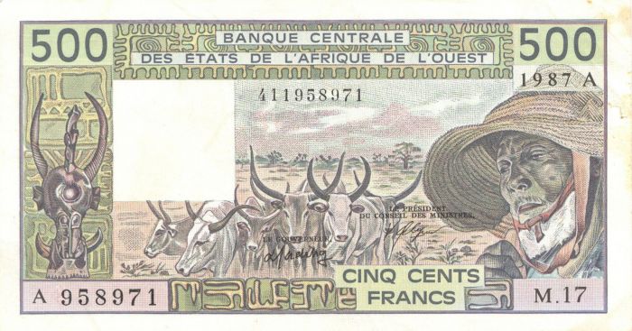 West African States - 500 Francs - P-106Ak - Foreign Paper Money