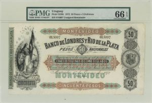 Uruguay - PMG Graded P-S238r -  Foreign Paper Money