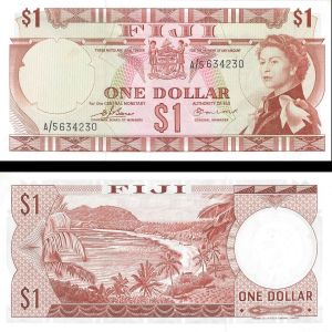 Fiji - One Dollar - P-71a - dated ND 1974 -  Foreign Paper Money