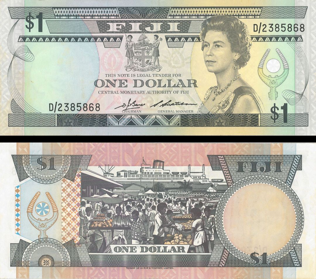 Fiji - One Dollar - P-81a - dated ND 1983 - Foreign Paper Money