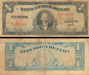 Cuba - 1 Peso - P-77a - 1949 dated Foreign Paper Money