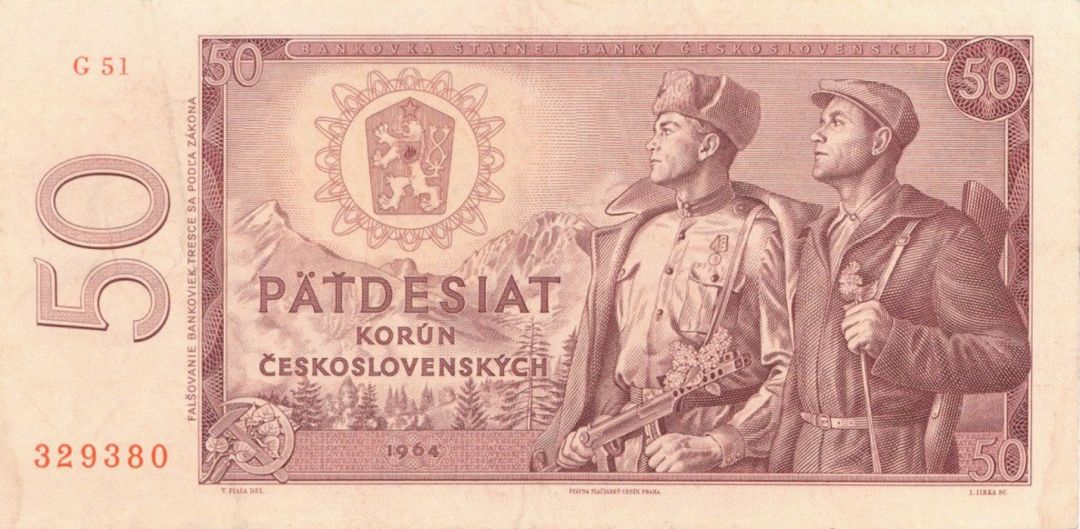 Czechoslovakia - 50 Korun - P-90b -  Foreign Paper Money
