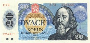 Czechoslovakia - 20 Korun - P-95a -  Foreign Paper Money