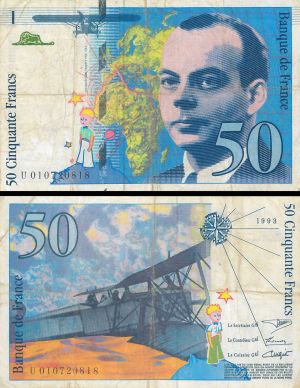 France - 50 Francs - P-157b -  Foreign Paper Money