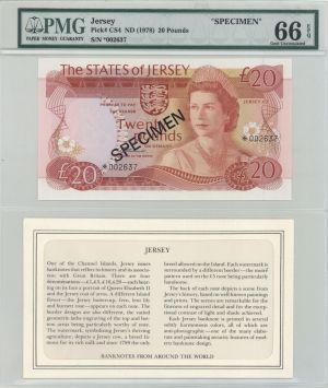 Jersey - Specimen PMG Graded P-CS4 -  Foreign Paper Money