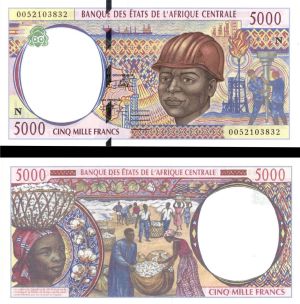 Central African States - P-504Nf - 5000 Francs - Foreign Paper Money