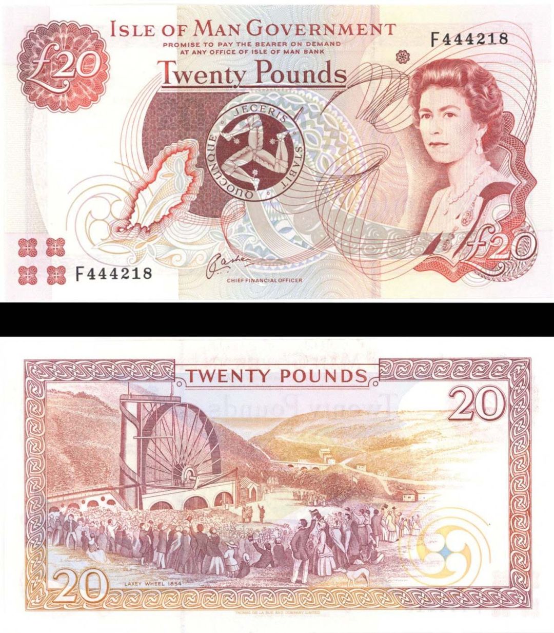 Isle of Man - 20 Pounds - P-43 - 1983 dated Foreign Paper Money