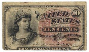 Fractional Currency - 10 Cent - FR-1257 to 1261 - U. S. Note