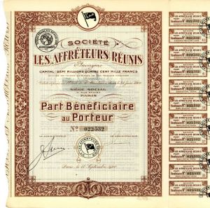 Societe Les Affreteurs Reunis - Stock Certificate