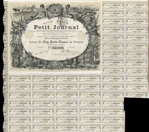 Petit Journal - Stock Certificate