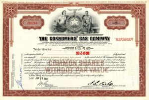 Consumers' Gas Company - Stock Certificate