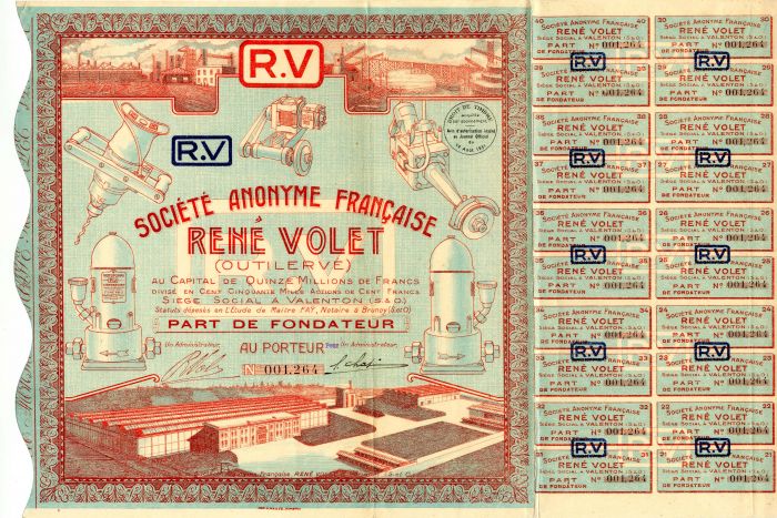 Societe Anonyme Francaise Rene Volet