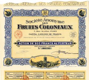 Societe Anonyme Les Fruits Coloniaux