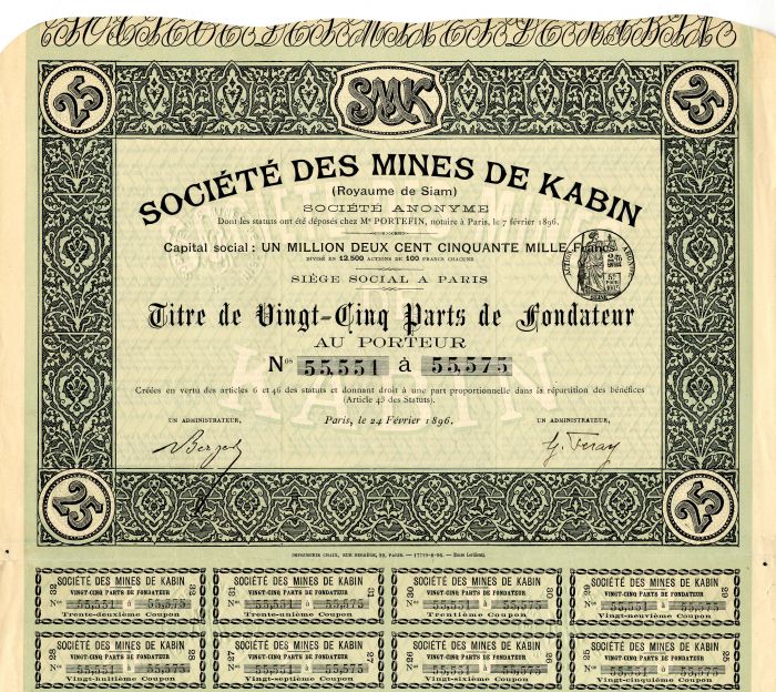 Societe Des Mines De Kabin