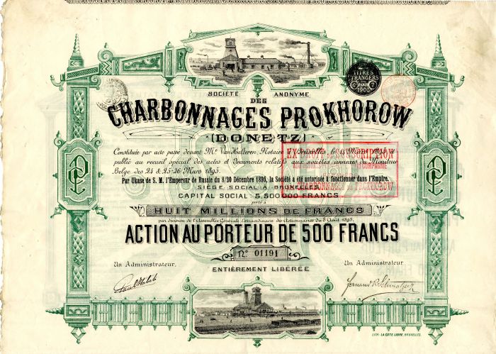 Societe Anonyme des Charbonnages Prokhorow