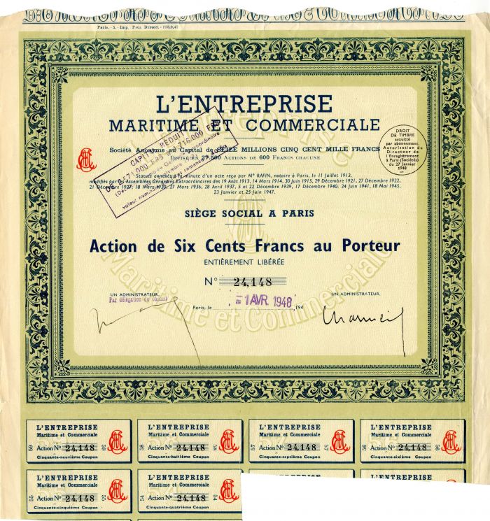 L'Entreprise Maritime et Commerciale