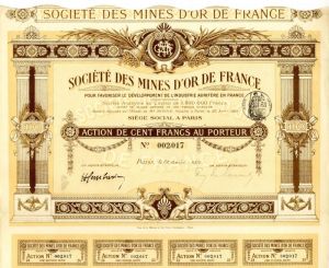 Societe Des Mines D'Or De France